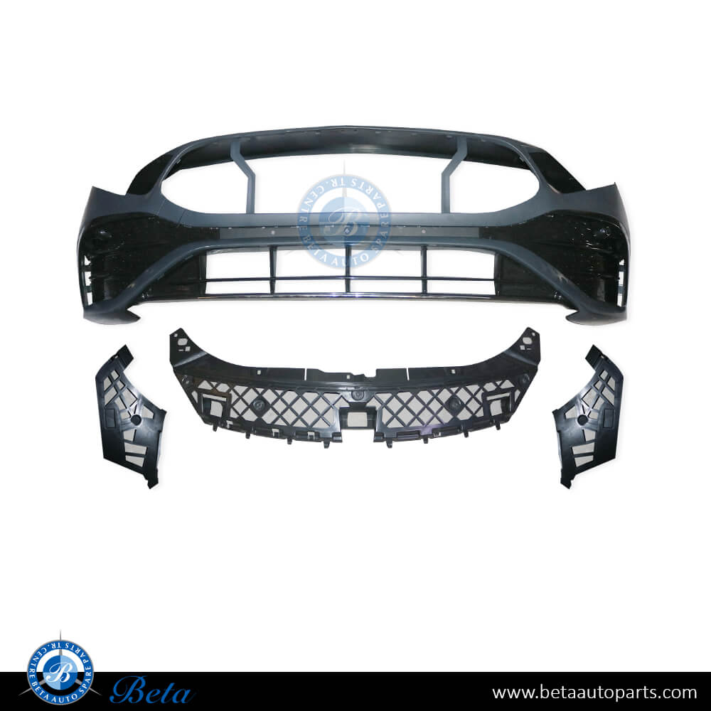 Front Bumper Normal AMG with Park Assist for Mercedes A-Class W177 2023-Up models, Part Number 1778802805 Front Bumper Normal AMG with Park Assist for Mercedes A-Class W177 2023-Up models, Part Number 1778802805